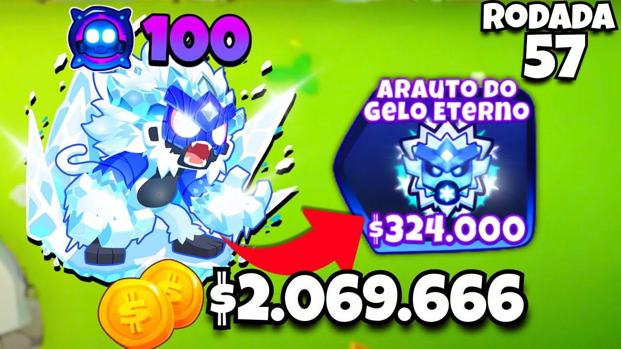 BTD6: PARAGON do macaco gelo na RODADA 57 SEM BUG! 💥 SECRETO que NINGUÉM ensinou!💀
