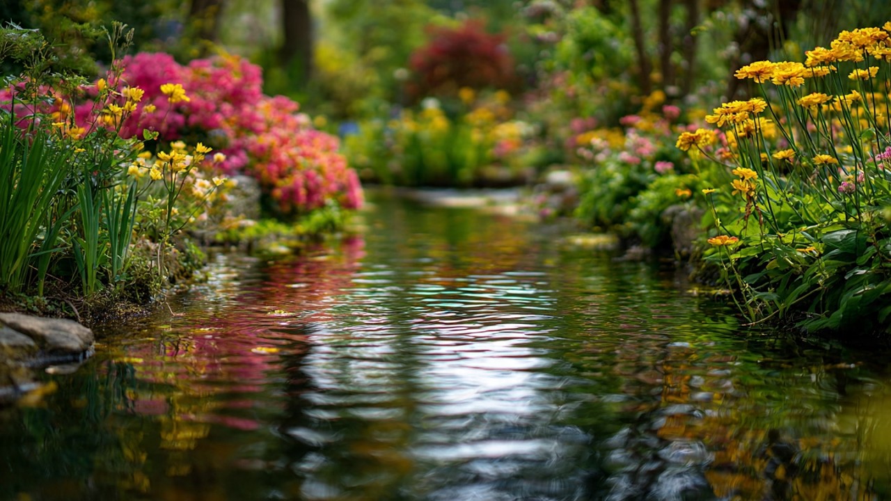 Relaxing Gardens & Flower Scenery | Peaceful Nature Ambience for Sleep, Study & Stress Relief
