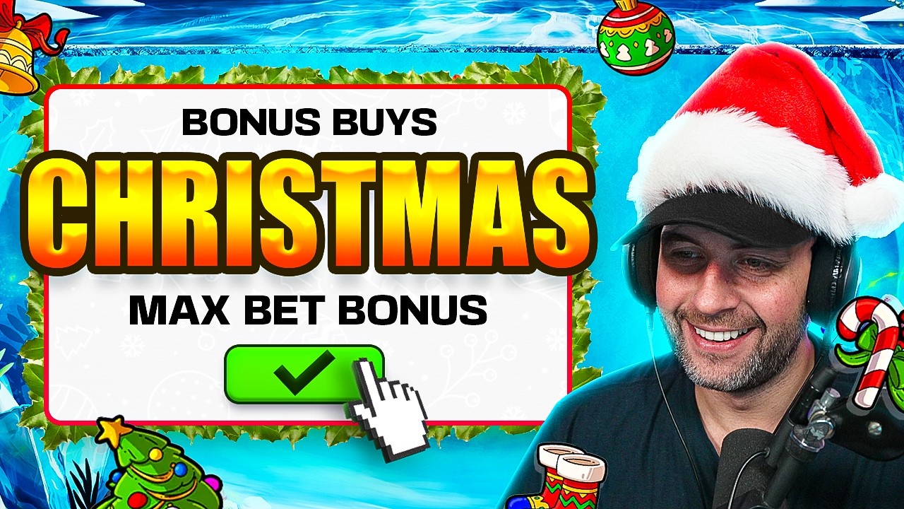 SPUN IN MAX BET BONUS on these CHRISTMAS THEMED SLOTS!!