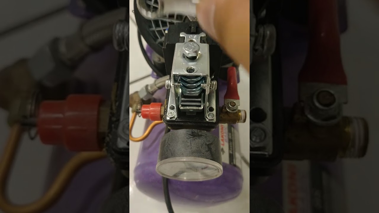 cara mengatur pressure switch / otomatis kompresor. (lakoni basic 9s)