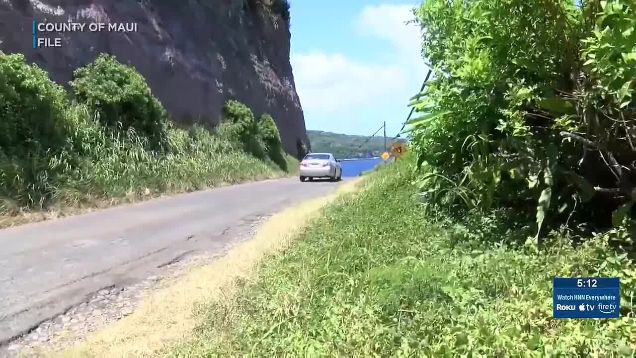 Rock scaling work prompts intermittent road closures on Hana Highway
