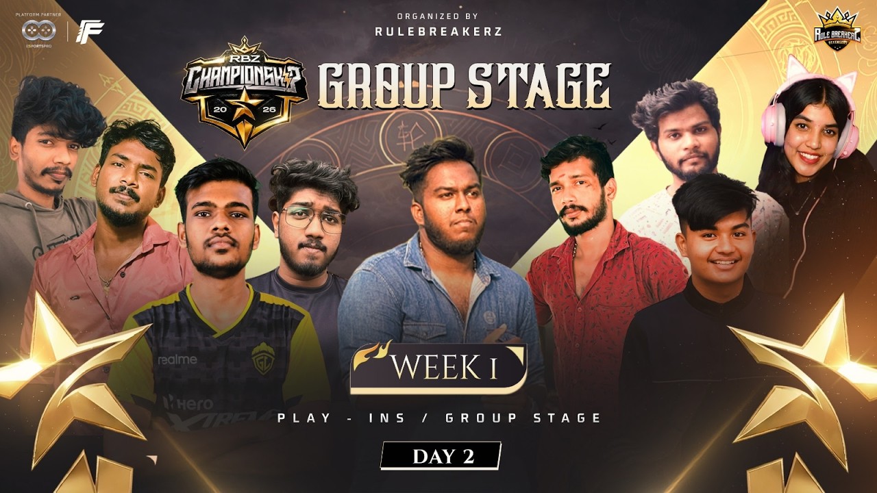 💥RBz Champ - 2026 | [ DAY - 2] Group Stage : Week - 1 | GodL , MBz , ABz - FreeFire Tamil Tournament