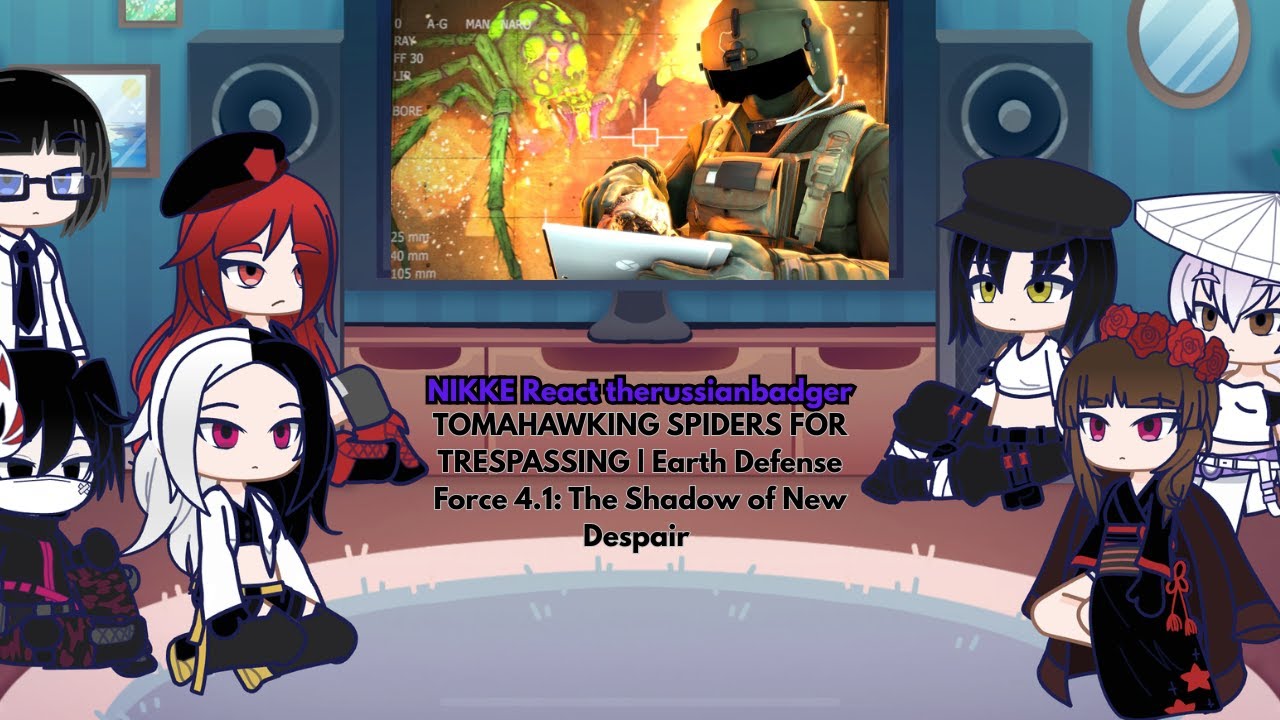 Nikke React TOMAHAWKING SPIDERS FOR TRESPASSING | Earth Defense Force 4.1: The Shadow of New Despair