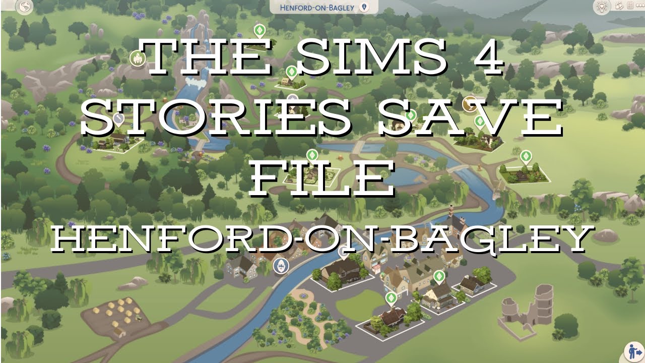 Henford On Bagley Stories! Sims 4 BG + Cottage Living Save Download