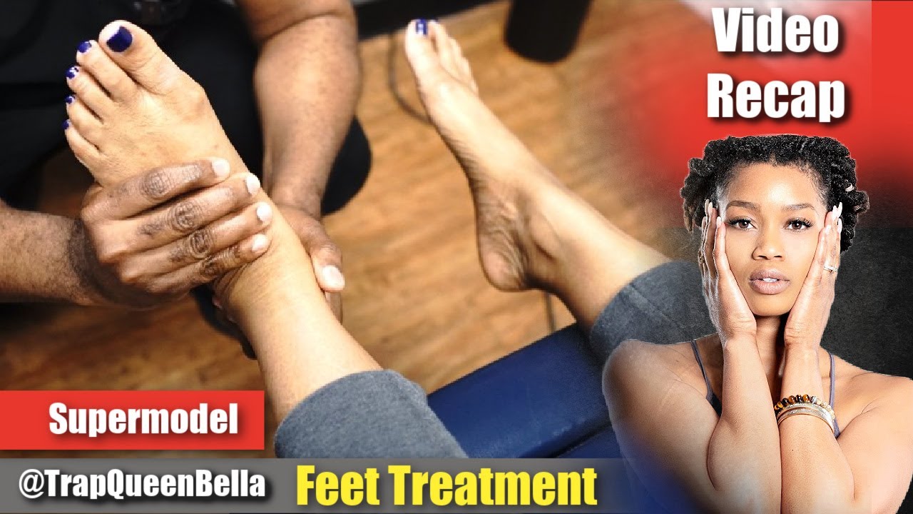 Feet Treatment for supermodel Syncottia