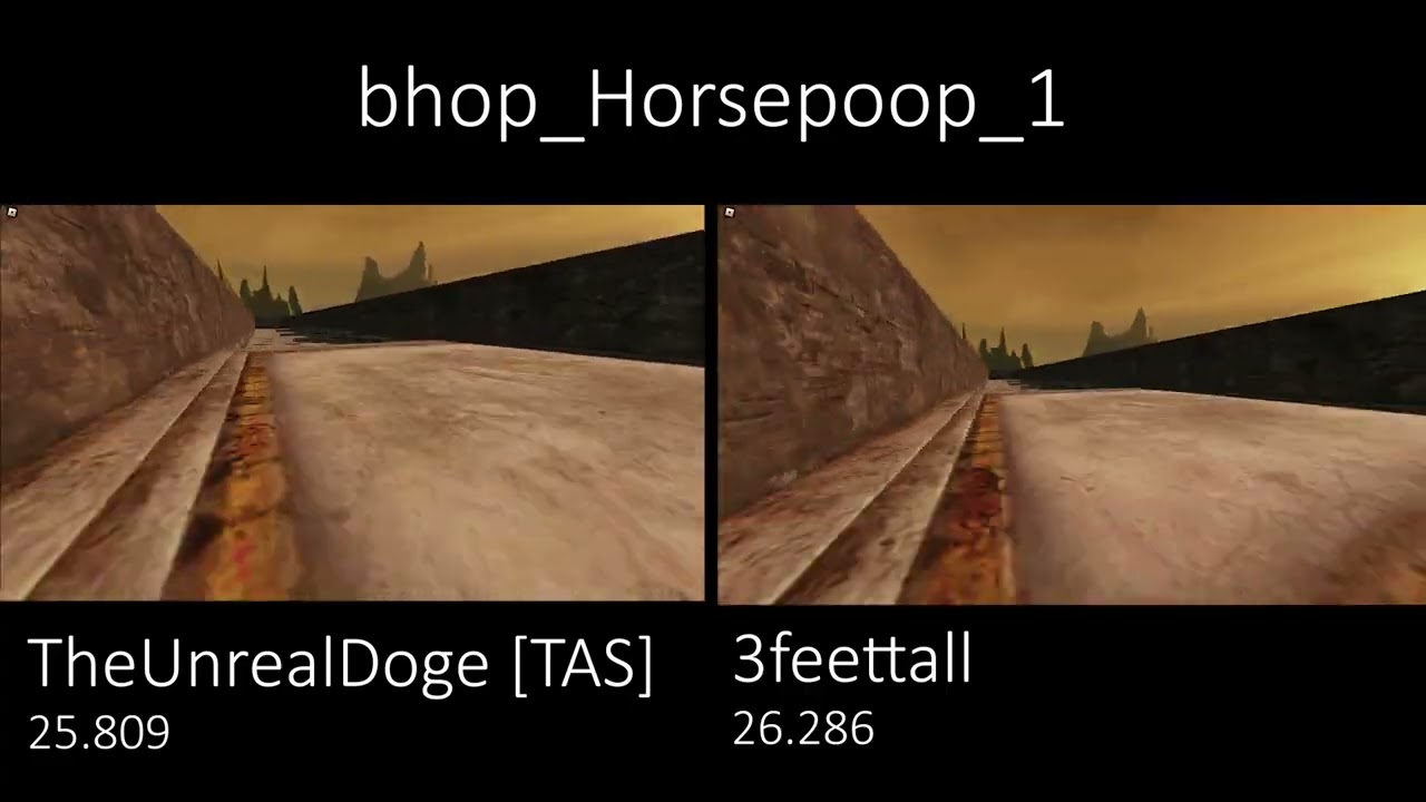 TAS vs World Record [Roblox Bhop]