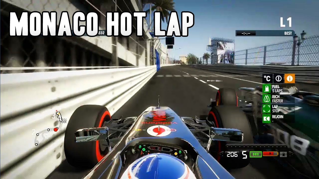 F1 2012 | Monaco Hot Lap & Setup - 1.11.372