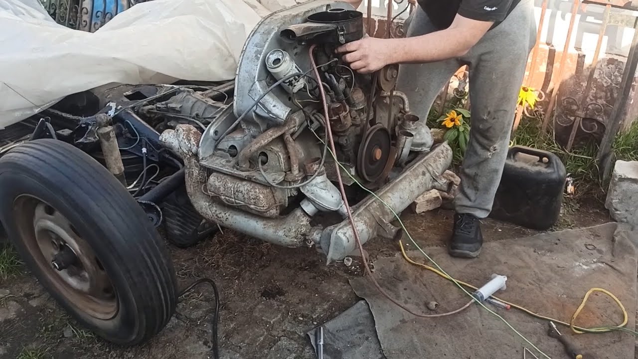 VW Garbus 1970r. Renowacja cz.3 Pierwsze odpalenie po ponad 20 latach