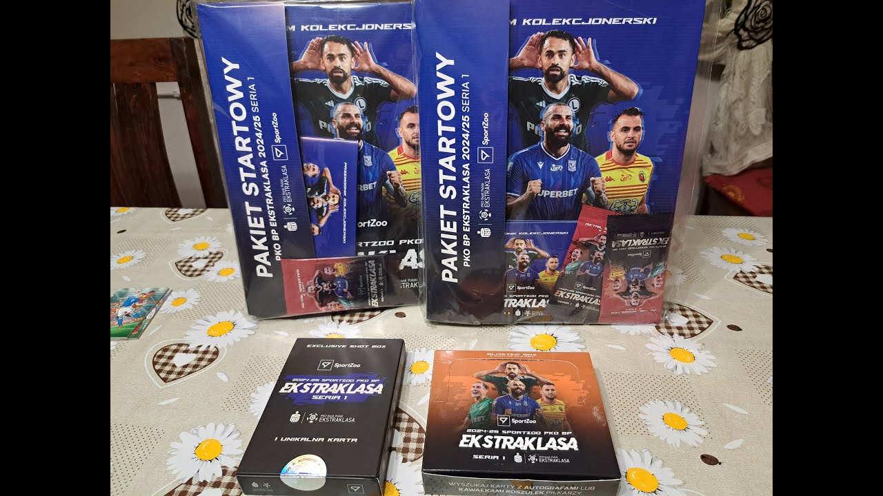 HIT! NOWOŚĆ! PKO BP EKSTRAKLASA 24/25 SERIA 1 OD SPORTZOO -STARTERPACK + BLASTER BOX + BOX EXCLUSIVE