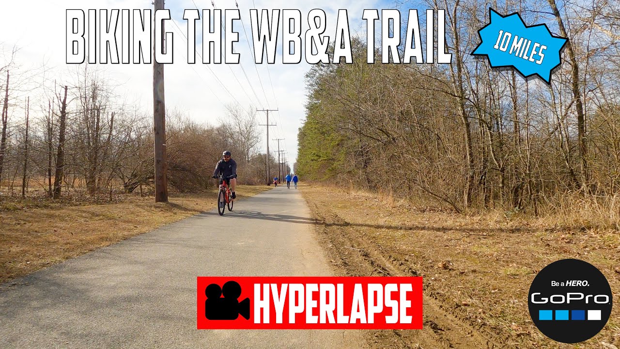 Biking the WB&A Trail - Odenton, Maryland (GoPro Hyperlapse)