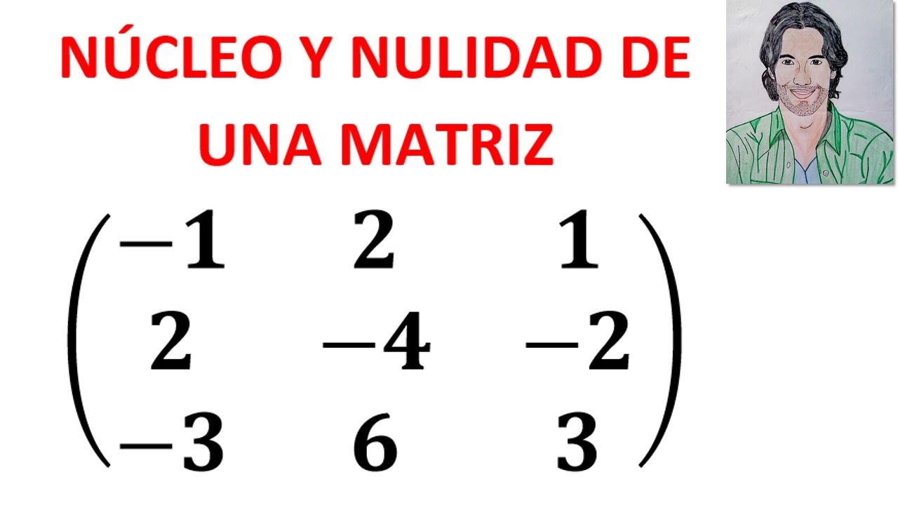 CÓMO calcular el NÚCLEO y NULIDAD de una MATRIZ ejemplos resueltos ÁLGEBRA LINEAL