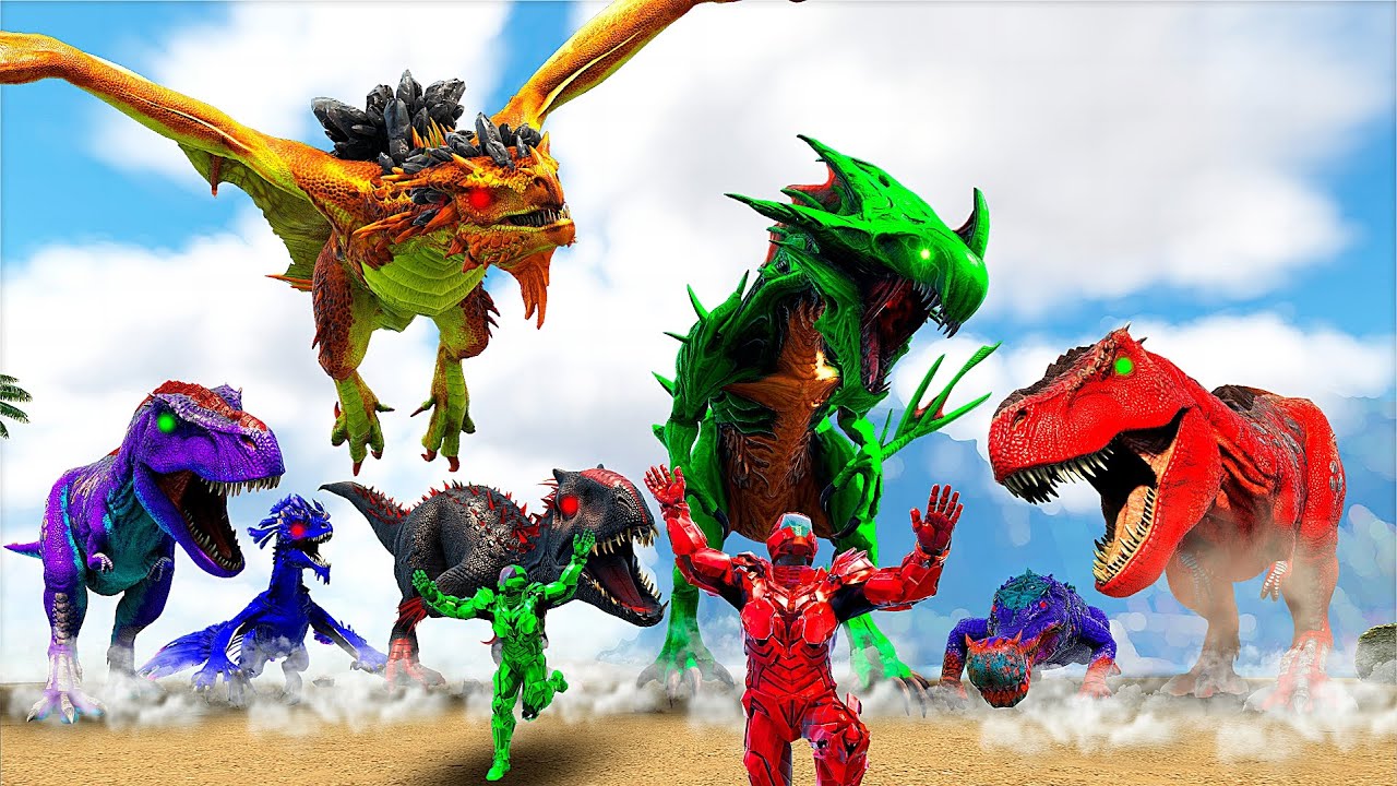 Os Inimigos Spawnaram Um Exercito de Dinossauros Para Atacar Minha Base! (ARK PVP ULTRA MODS) PT/BR