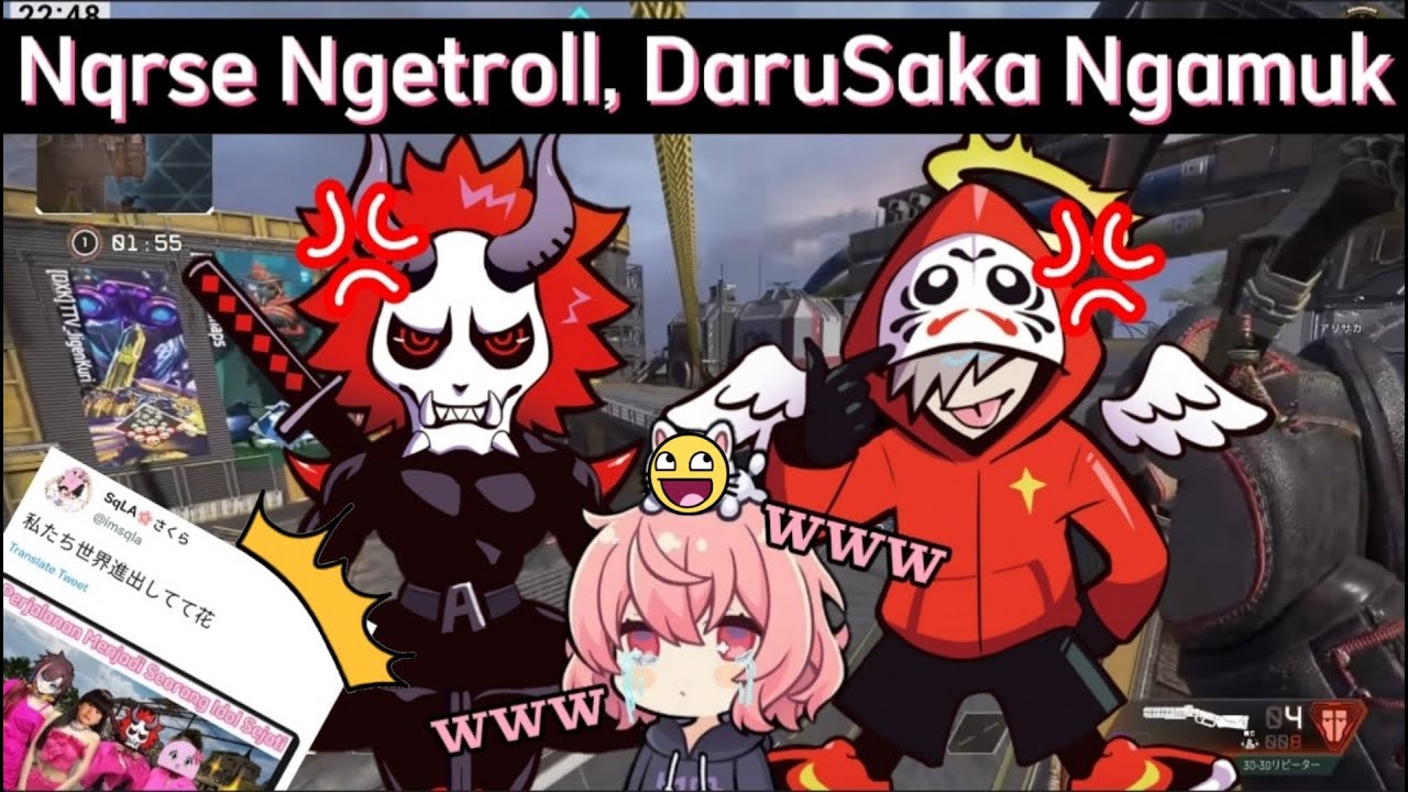 [Indo Subs] Nqrse Trolling, Daruma Arisaka Ngamuk // UtaiteCR