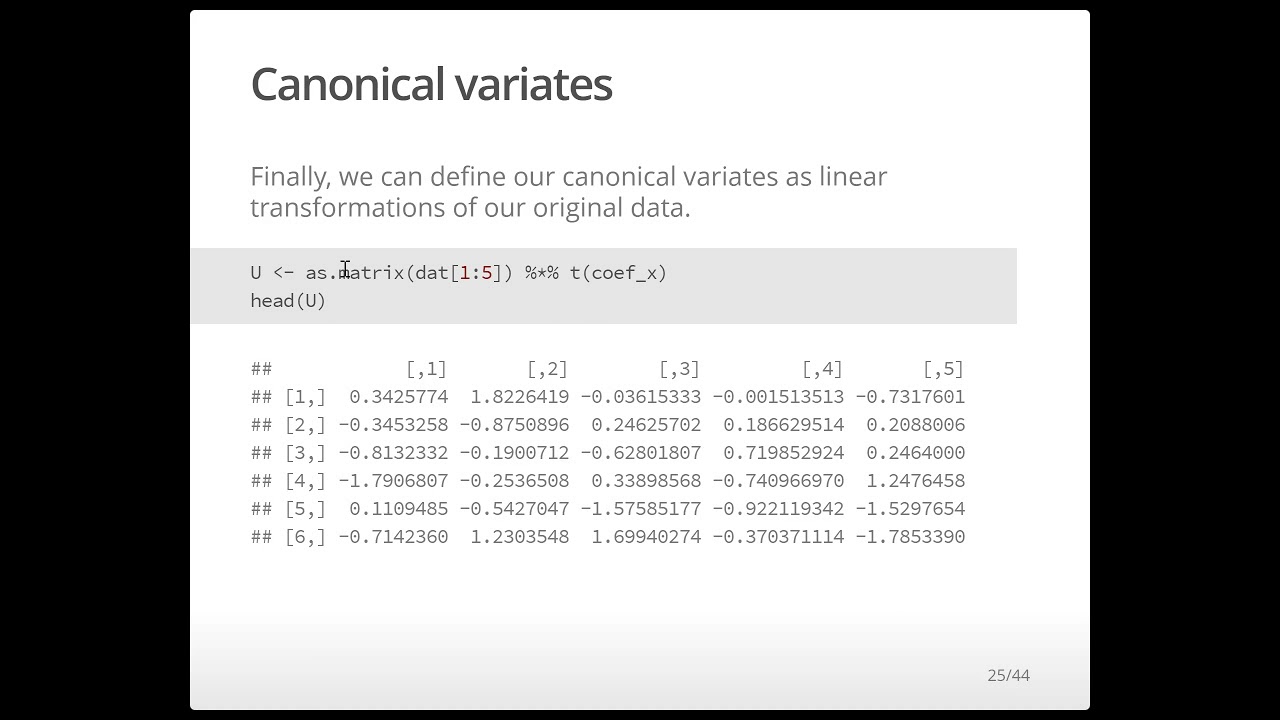 Lab 10 Canonical Correlation Analysis