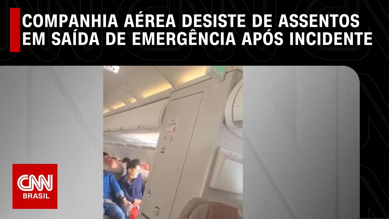 Companhia aérea sul-coreana desiste de assentos em saída de emergência após incidente | CNN NOVO DIA