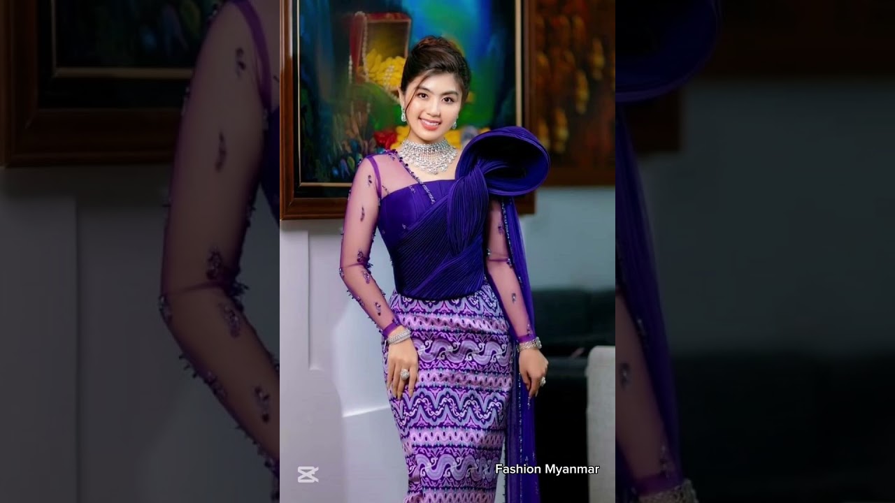 အမရာချိတ် ချုပ်ပုံလေးတွေ #fashionmyanmar #myanmardress #myanmargirls #myanmarfashion