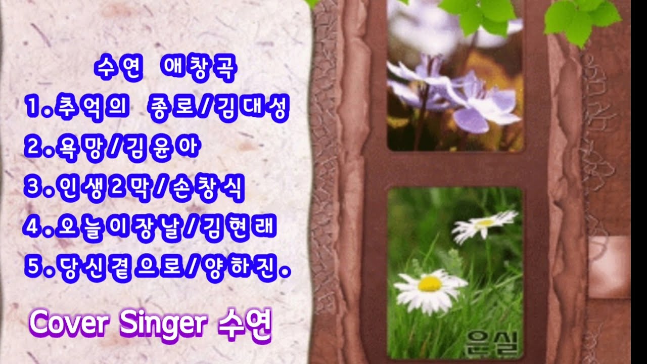 수연 애창곡 모음집 ♡ 1.추억의 종로 2.욕망 3.인생2막 4.오늘이장날 5.당신곁으로 대성트롯가요 스튜디오 