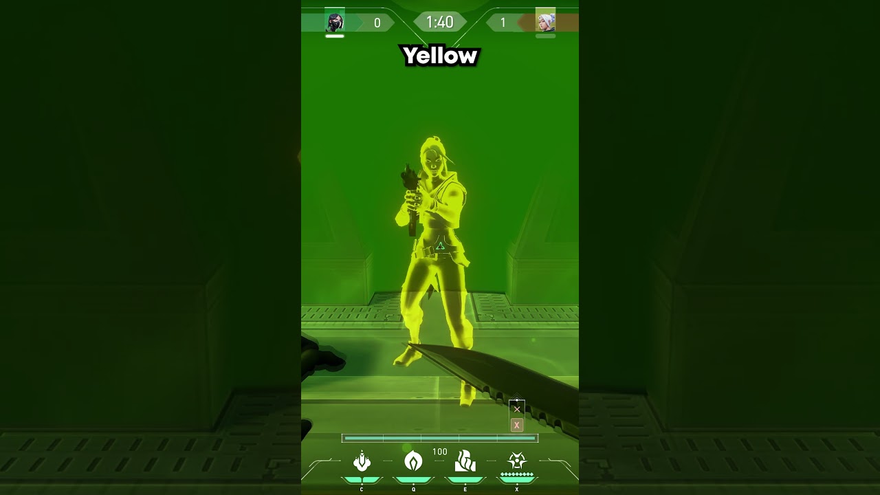 Enemy highlight color in viper ult #valorant