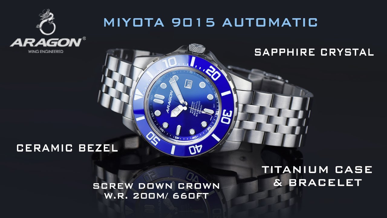 ARAGON® Divemaster Titanium 9015 Automatic