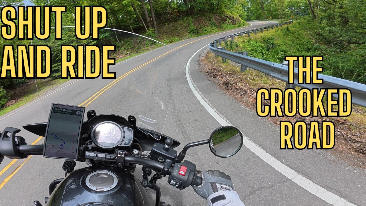 SHUT UP AND RIDE | The Crooked Road – POV Motorcycle Ride, No Talking, No Music