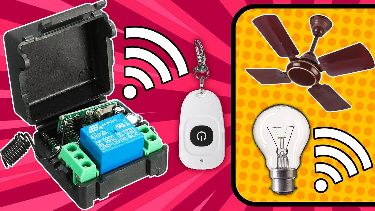 DC12V 10A Relay Wireless RF Remote Control Switch Transmitter + Receiver Tools