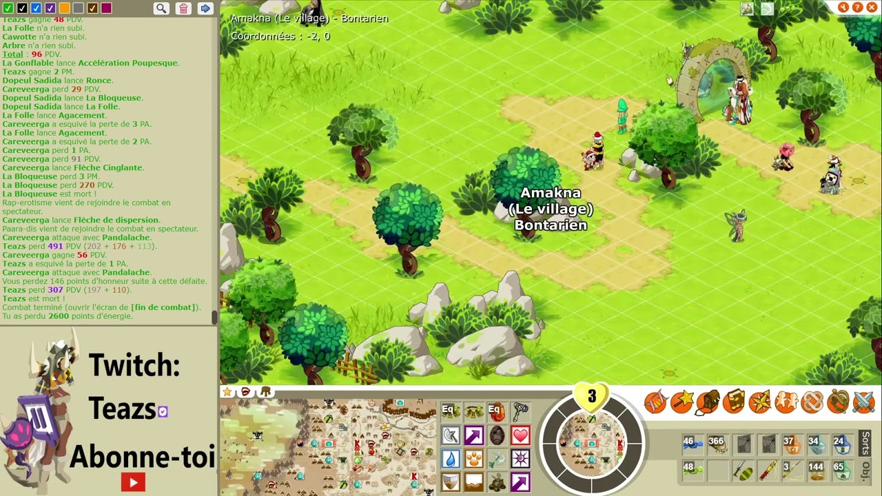 Ma hantise sur la map aggro..... Dofus Retro PvP