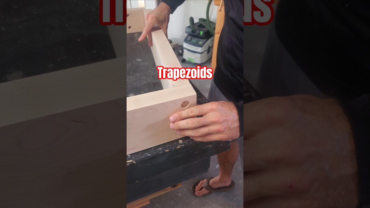 Making Trapezoid Table Legs - Solid Hard Maple