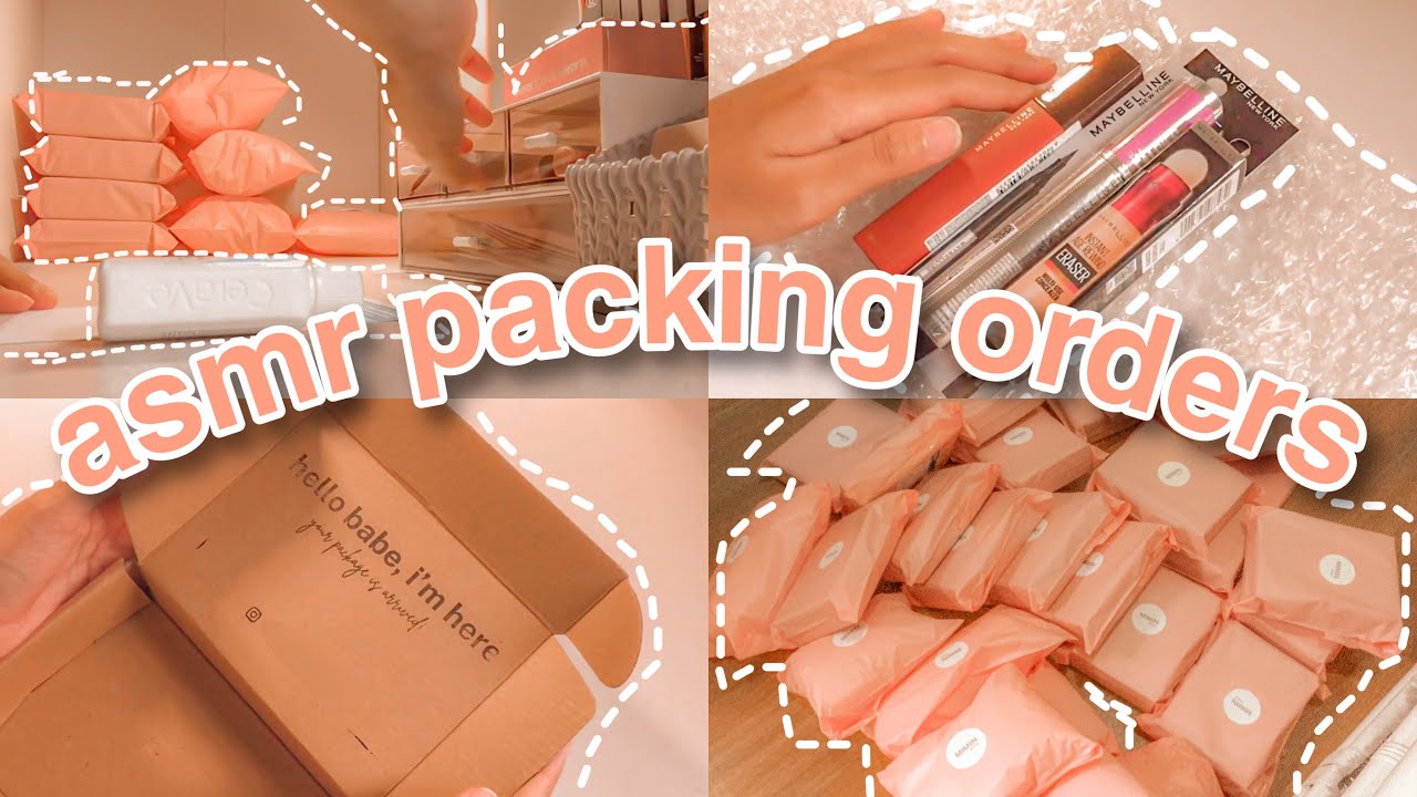 The life of small business woman, ASMR packing orders