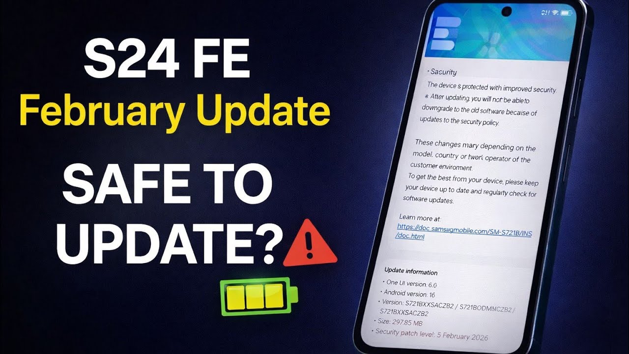 Samsung Galaxy S24 FE February Update — Should You Install It? (Battery, Heating & Green Line)