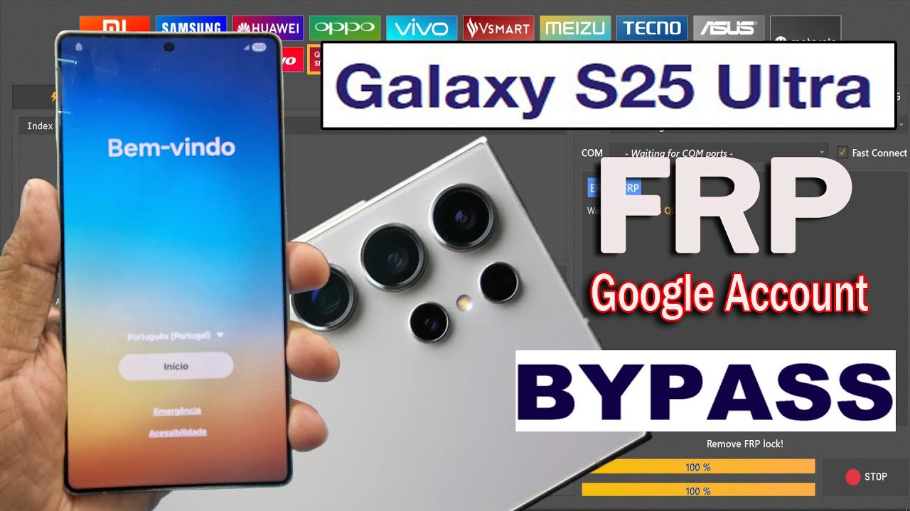 Samsung Galaxy S25 Ultra Frp Google Account Bypass Unlock Tool EDL 9008 Port