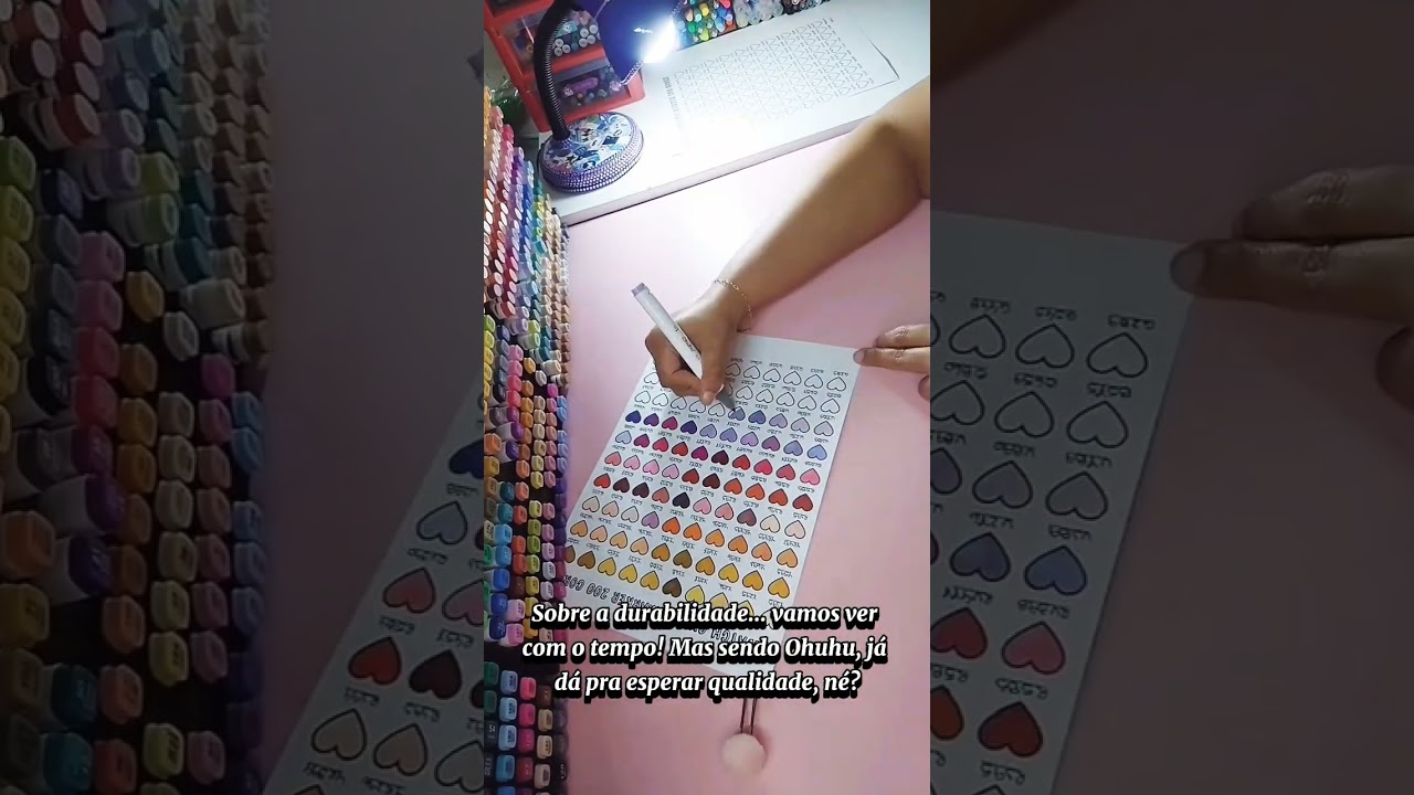 Testando todas as 200 cores dos meus marcadores Ohuhu! 🎨 