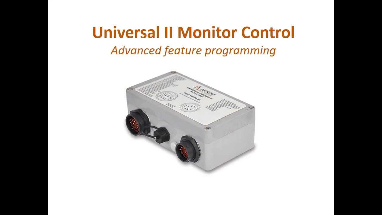 Universal II Monitor Control - Obstacle Avoidance Limit Programming
