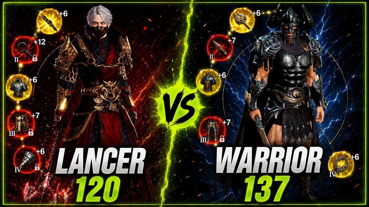 LANCER 120 VS WARRIOR 137, ME CHAMOU 1X1 #mir4