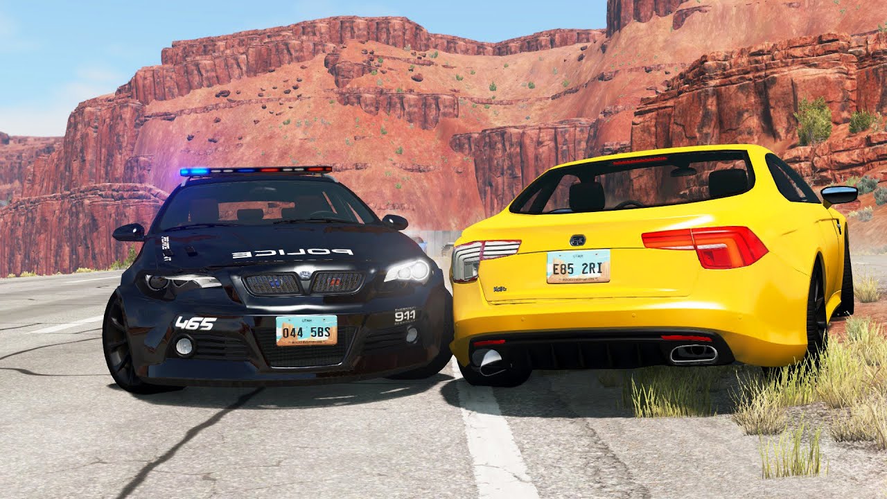 Multiple Police Car Chases 27 - BeamNG.Drive