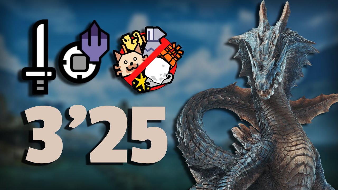 Sword & Shield vs. Lagiacrus in 3'25 | No Cat/Mantle/Tools |【MHWilds】