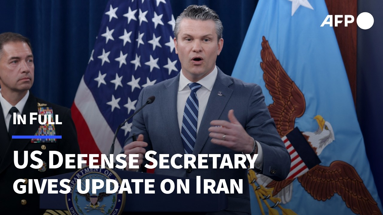 IN FULL: US Secretary of Defense gives Pentagon briefing on Iran | AFP