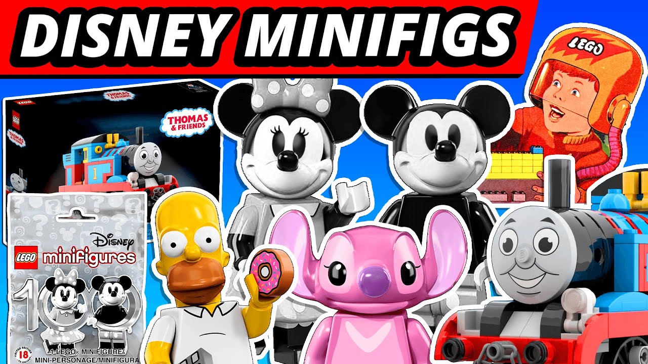 LEGO NEWS! Disney 100 Years Minifigs! Star Wars? Marvel? Simpsons? LEGO Thomas? Halloween! 2023 City