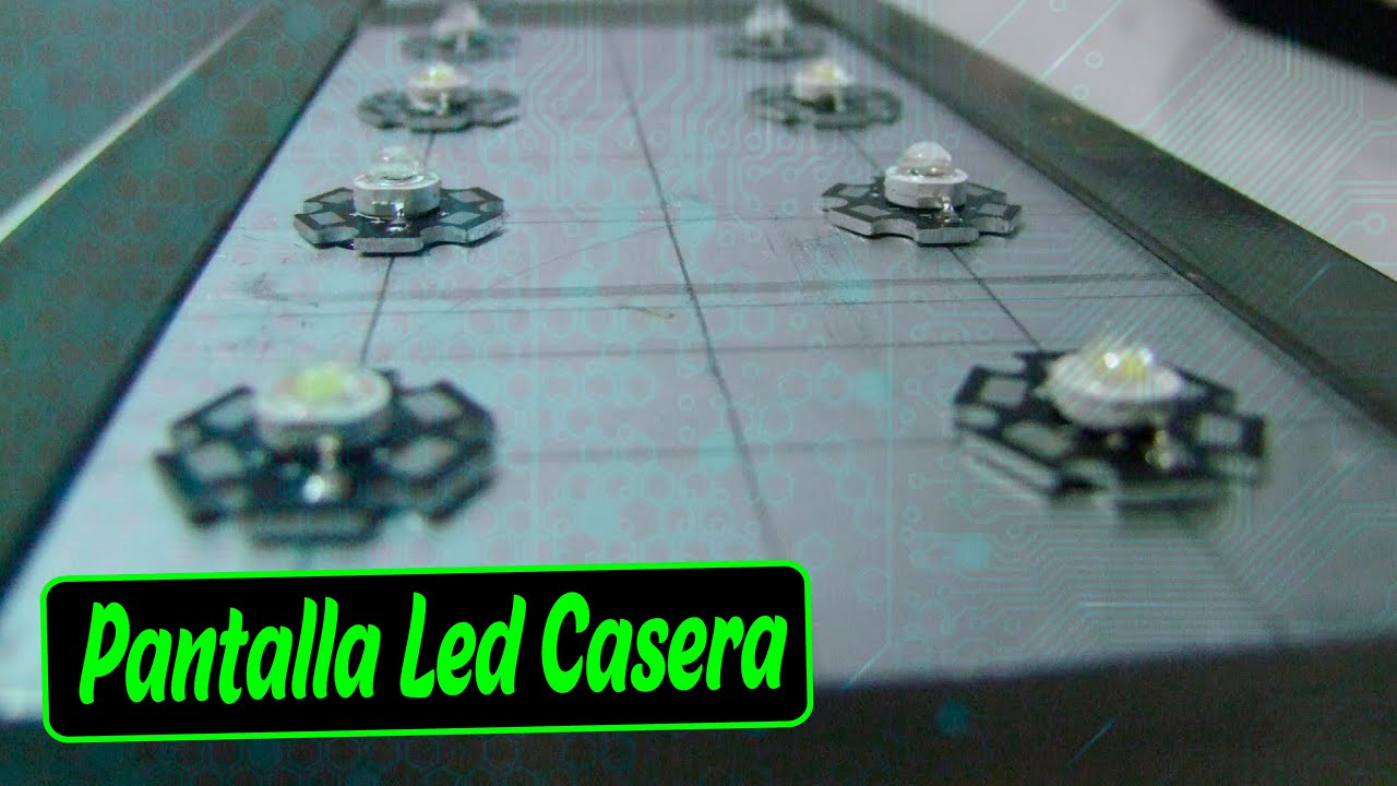 Pantalla led casera para acuario (fabricando) 1w,3w,5w,