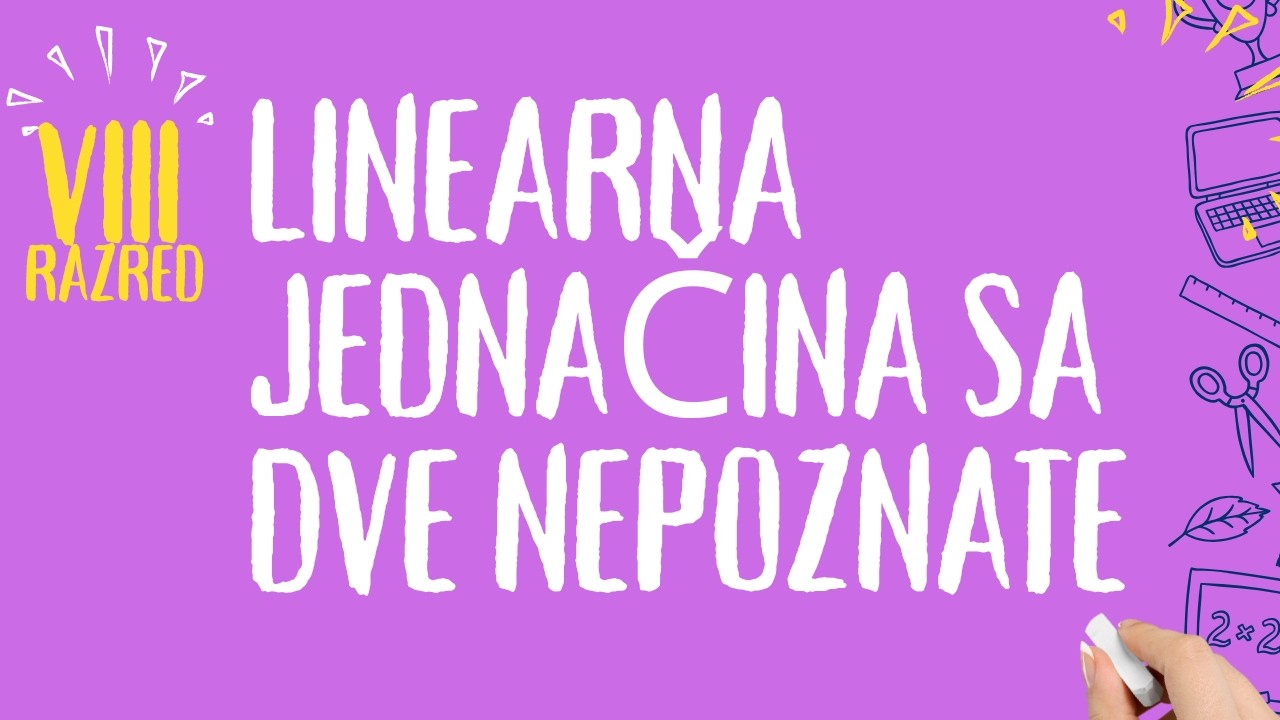 linearna jednačina sa dve nepoznate