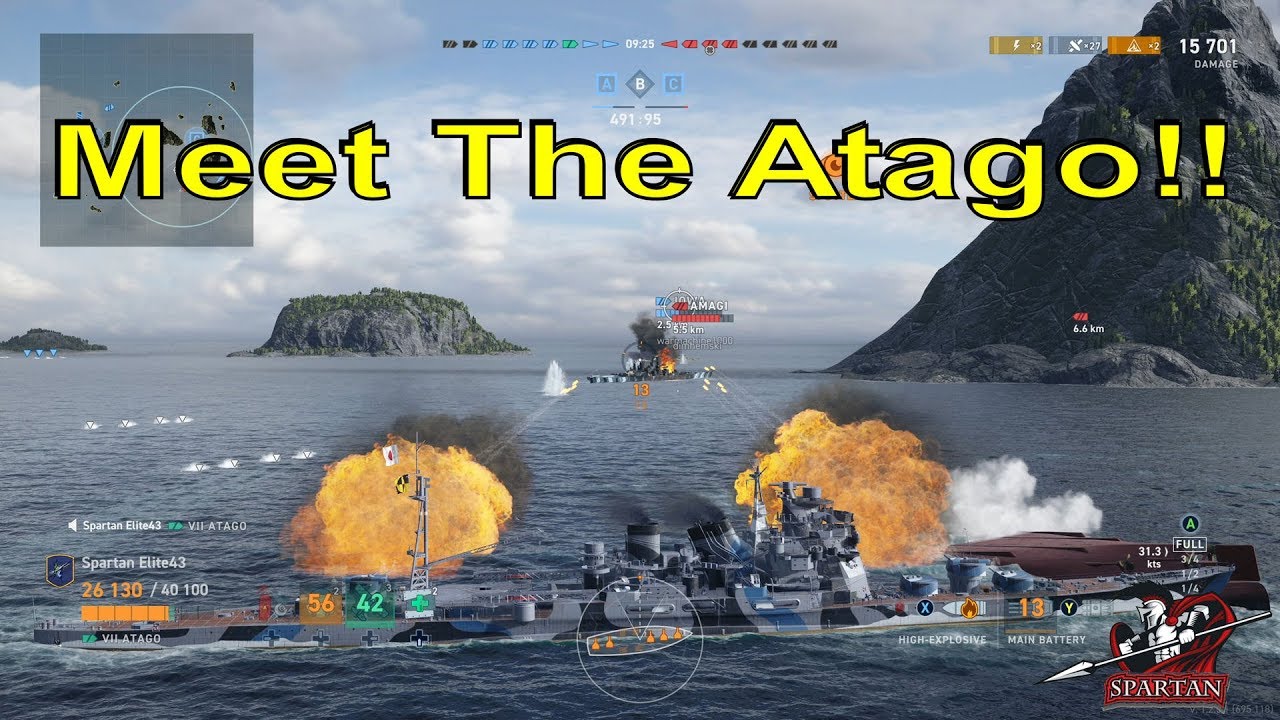 Meet The Atago! Tier 7 Japanese Cruiser! (World of Warships Legends Xbox One X)