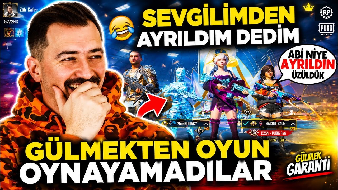 TAKIMA DEPRESYONDAYIM DEDİM 😁 GÜLMEKTEN OYNAYAMADILAR 😅 - PUBG MOBİLE TROLL