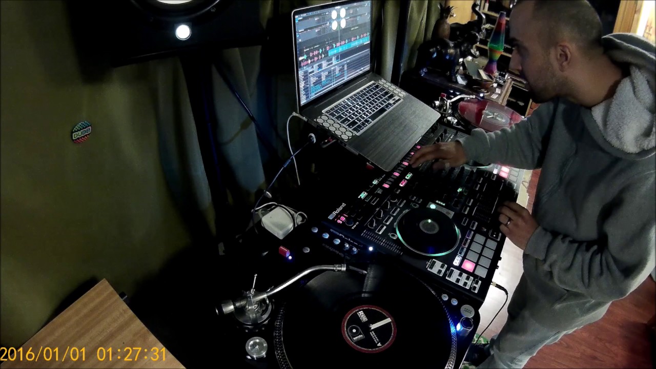 Some scratch practice with the Roland DJ 808