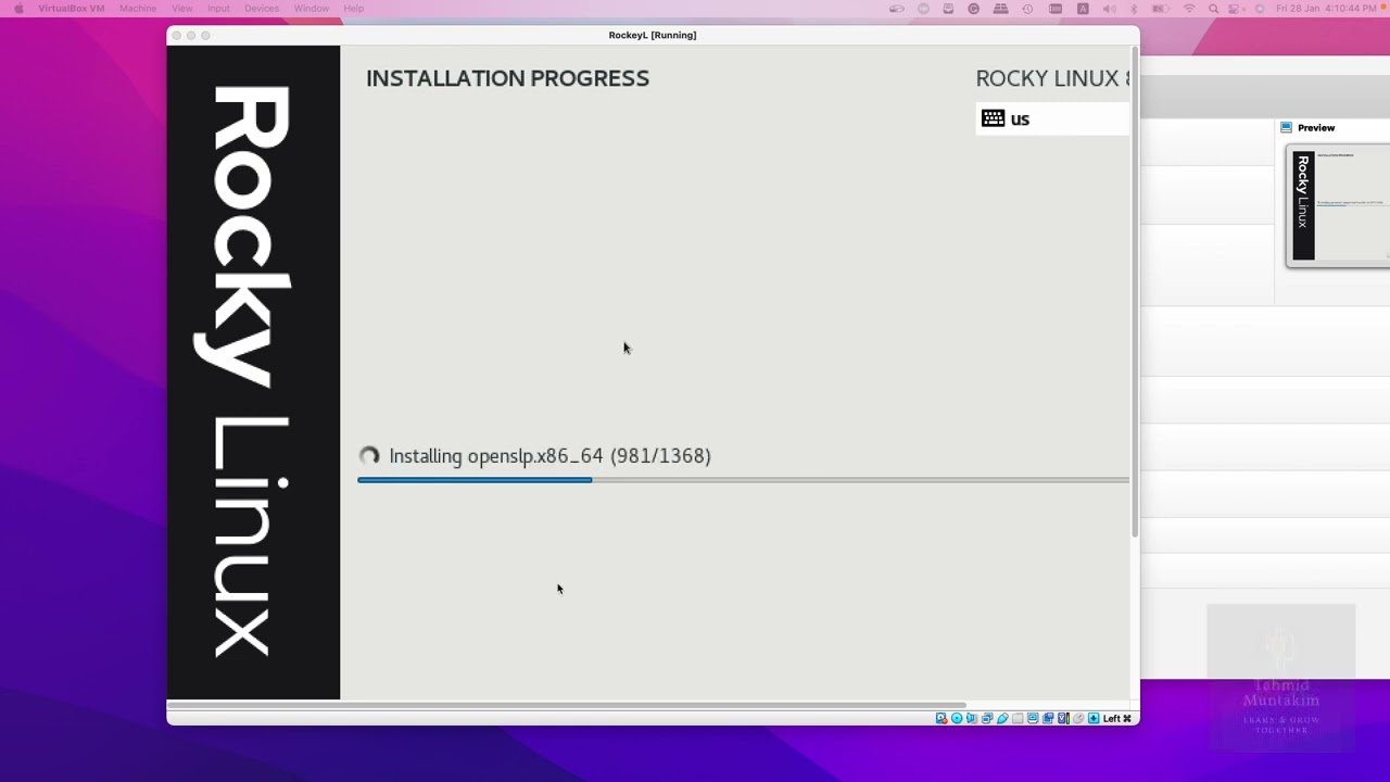 Installing Rocky Linux into VM