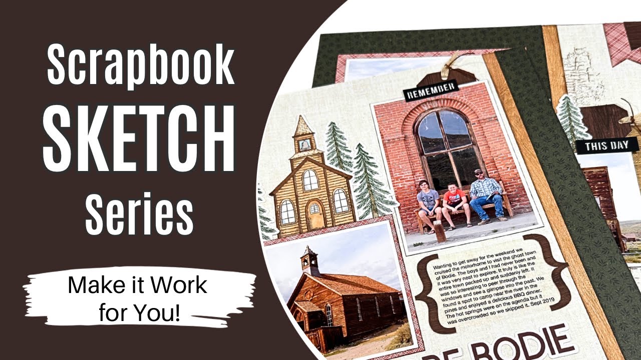 Scrapbook Layout / Turn a Single Into A Double Page