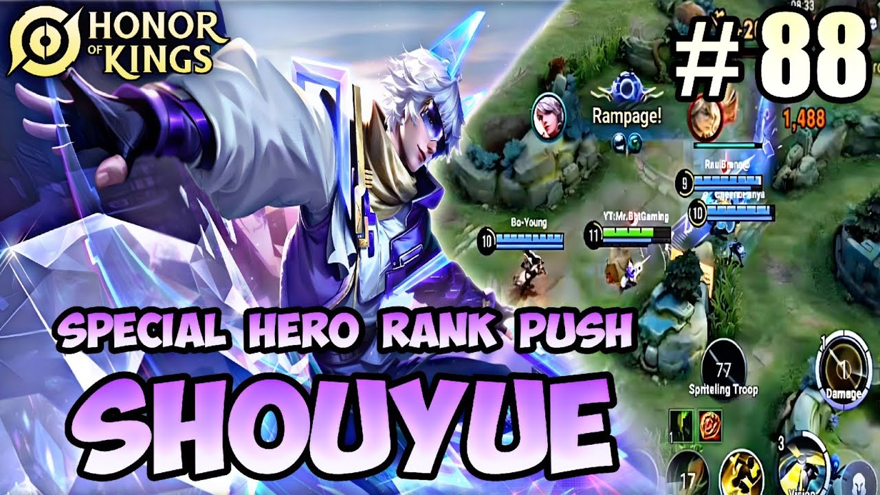 Shouyue Farm Lane/Marksman Special Hero Rank Push | Pro Gameplay #86 - Honor of Kings (HOK)