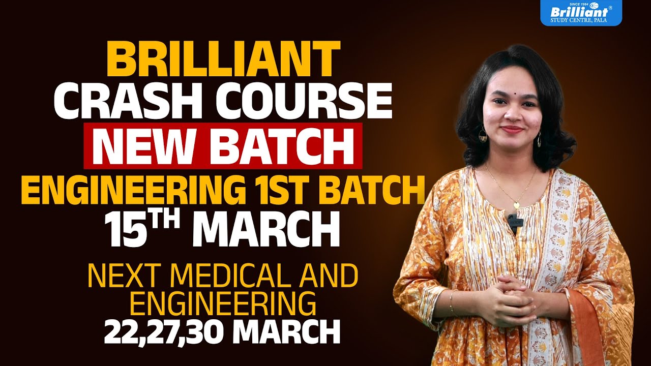 Crack NEET & KEAM with Kerala&rsquo;s Best Coaching | Brilliant Pala Crash Course 2025 | New Batch!