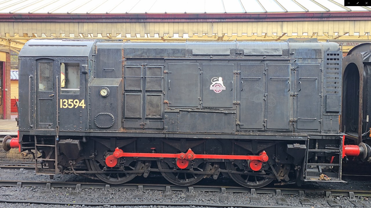 East Lancashire Railway Class 08 Shunter Number 13594 Movements Compilation