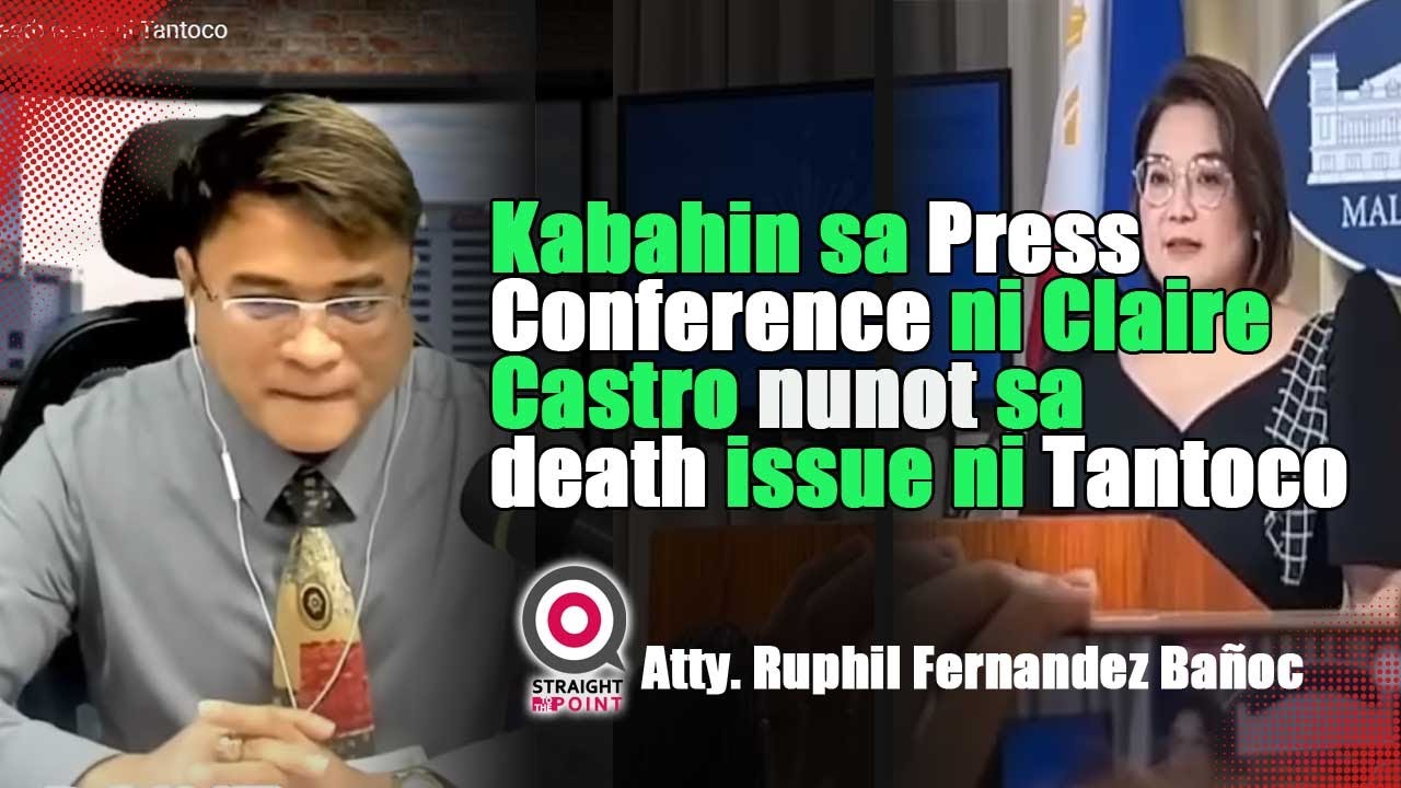 Kabahin sa Press  Conference ni Claire  Castro nonot sa  death issue ni Tantoco