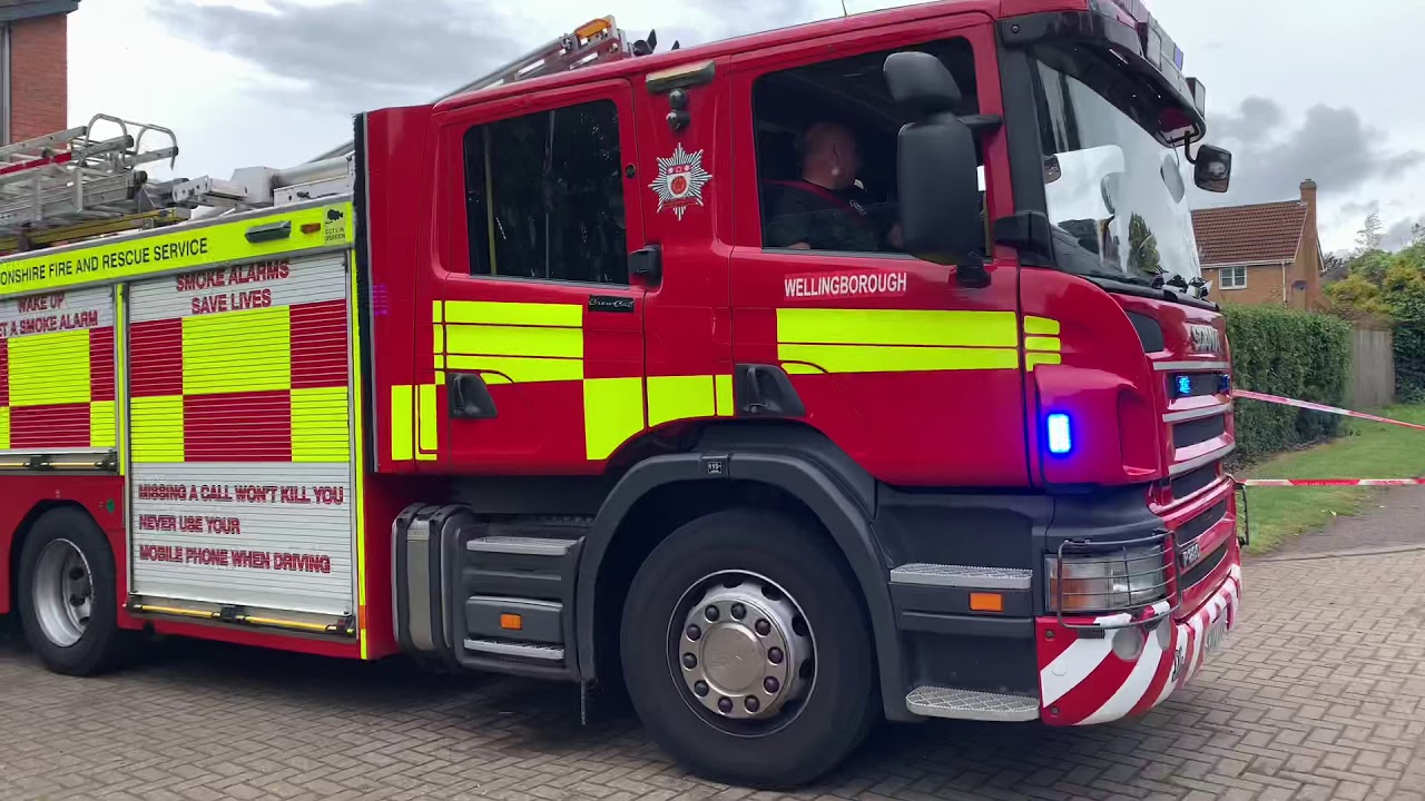Northants Fire raunds open day lots of BULLHORN and LIGHTS & SIRENS