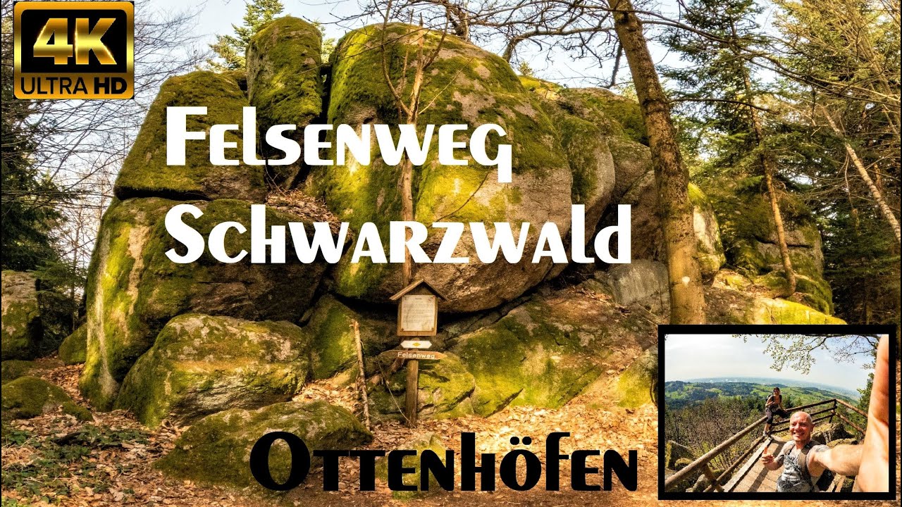 Felsenweg im Schwarzwald - Abenteuerwanderung in Ottenhöfen - 4K UHD